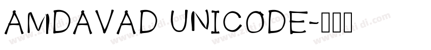AMDAVAD UNICODE字体转换